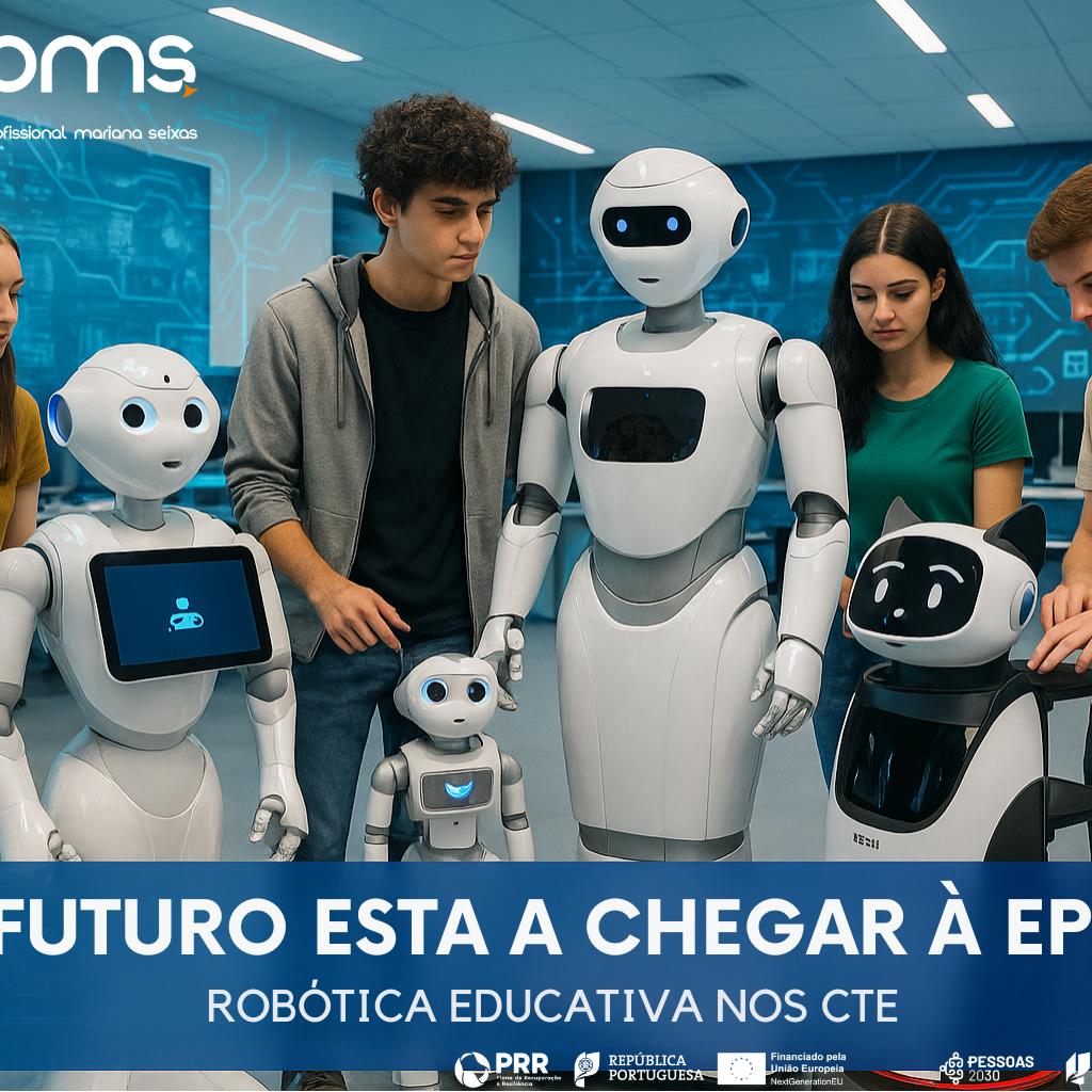 🤖 A Revolução Tecnológica Começa na EPMS: Robôs de Última Geração Chegam aos CTE
