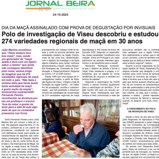 Polo de investigação de Viseu descobriu e estudou 274 variedades regionais de maçã em 30 anos